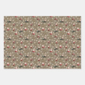 Golfing Santa on Hardwood Brown Inpakpapier Vel (Voorkant 2)