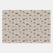 Golfing Santa on Vanilla Inpakpapier Vel (Voorkant)