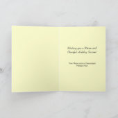 Golfing Santa Sailboat Custom Christmas Cards Feestdagen Kaart (Binnen)