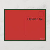 Golfing Santas op een Briefkaart (Achterkant)