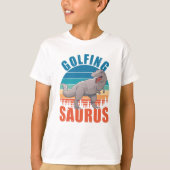 Golfing Saurus Funny T Rex Dinos Gift T-shirt (Voorkant)