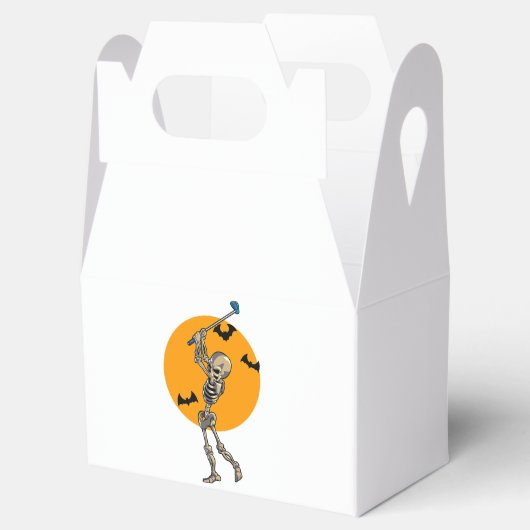 Golfing Skeleton Halloween Mannen Golf Halloween G Bedankdoosjes (Geopend)