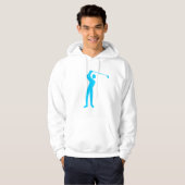 Golfing - Sky Blue Hoodie (Voorkant volledig)