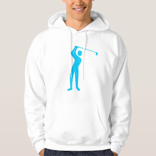 Golfing - Sky Blue Hoodie (Voorkant)