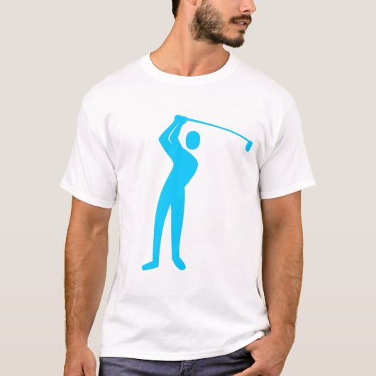 Golfing - Sky Blue T-shirt (Voorkant)
