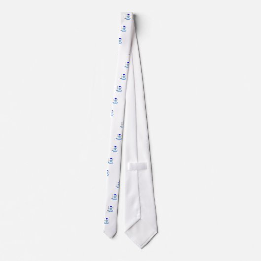 Golfing Snowman Stropdas (Achterkant)