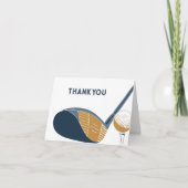 Golfing Themed Golf Club Blank Bedankkaart (Voorkant)