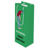 Golfing ThMED Green Wijn Cadeautas (Voorkant Gekanteld)