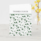 Golfing Trophy Clubs Custom Tekst Sport Knap Kaart (Gele Bloem)