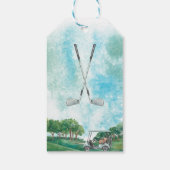 Golfing | Verblijfsfeest Dank u voor de labels Cadeaulabel (Achterkant)