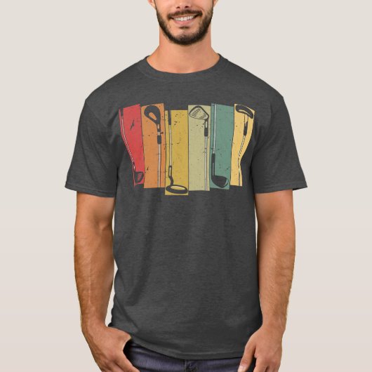 Golfing Vintage Golf Player T-shirt (Voorkant)