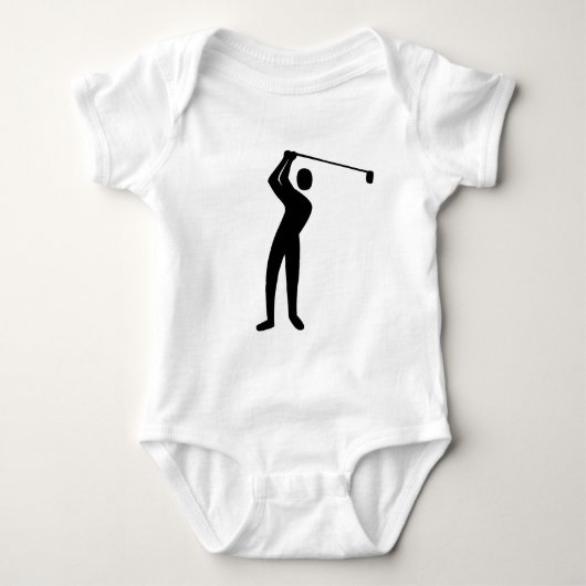 Golfing - Zwart Romper (Voorkant)