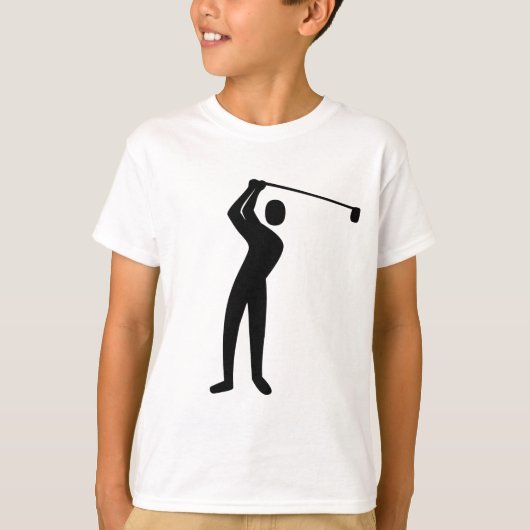 Golfing - Zwart T-shirt (Voorkant)