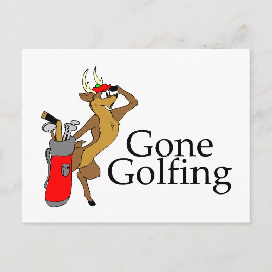 Golfingrendier Briefkaart (Voorkant)
