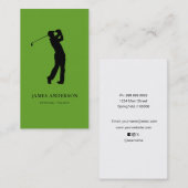 Golfinstructeur coach visitekaartje (Voorkant / Achterkant)