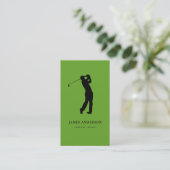 Golfinstructeur coach visitekaartje (Staand voorkant)
