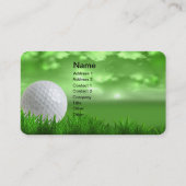 Golfinstructeur golfbal Visitekaartje (Achterkant)
