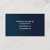 Golfinstructeur Golflessen Tour Grass & Sky Visitekaartje (Achterkant)