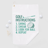 Golfinstructies Golfhanddoek (Insitu)