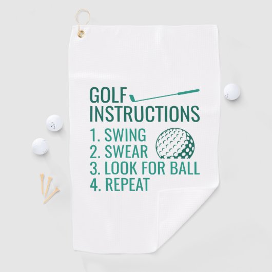 Golfinstructies Golfhanddoek (Insitu)