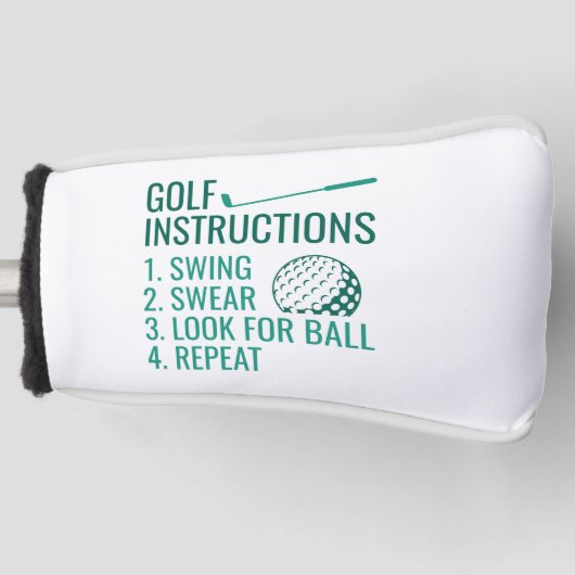 Golfinstructies Golfheadcover (Voorkant)