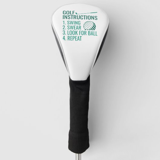 Golfinstructies Golfheadcover (Voorkant)
