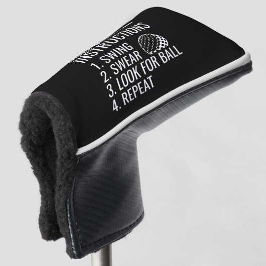Golfinstructies Golfheadcover (3/4 voorkant)