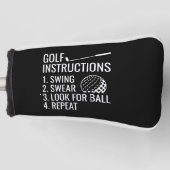 Golfinstructies Golfheadcover (Voorkant)