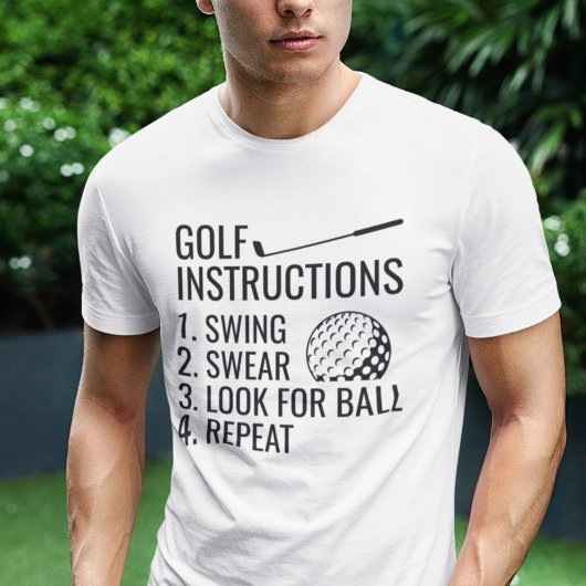 Golfinstructies T-shirt