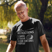 Golfinstructies T-shirt
