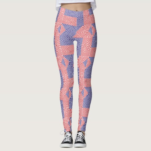 Golfinterferentie Leggings (Voorkant)