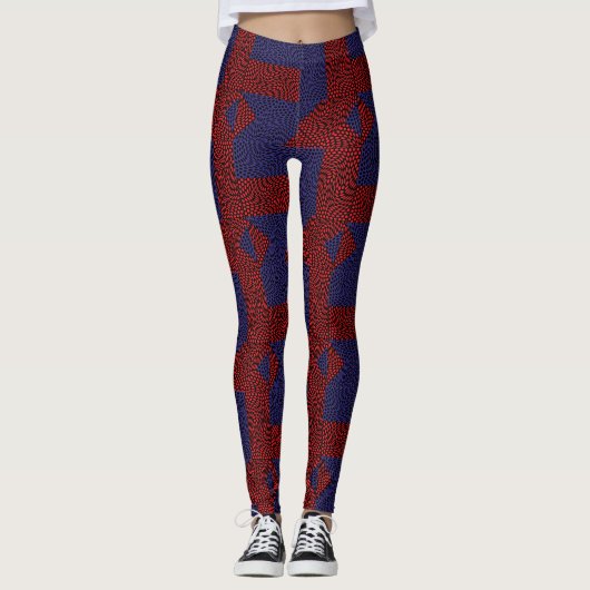 Golfinterferentie Leggings (Voorkant)