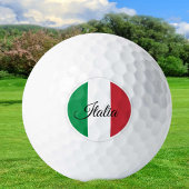 GolfItalië en Italiaanse vlag/Golfbal Golfballen