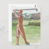  Golfkaart Briefkaart (Voorkant / Achterkant)