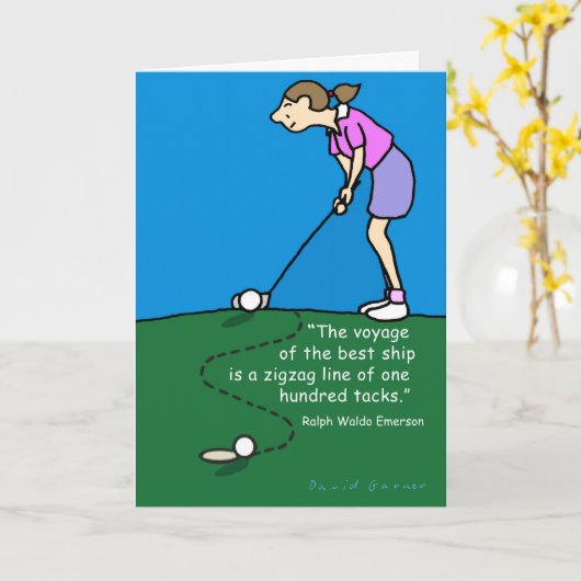 Golfkaart Kaart (Gele Bloem)