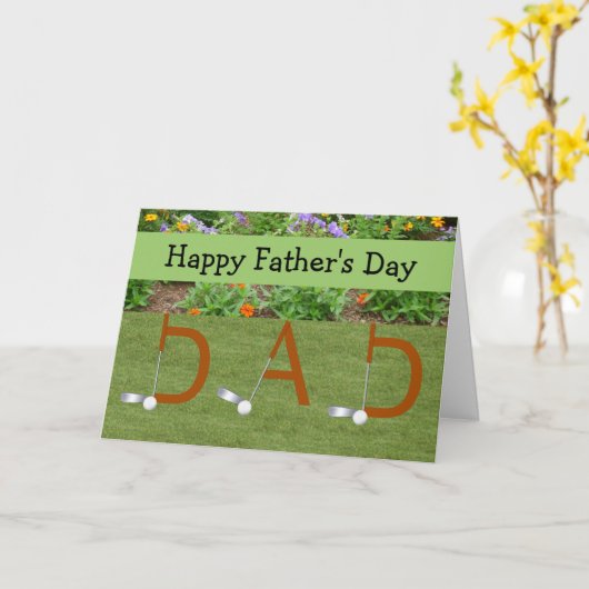 Golfkaart Kaart (Gele Bloem)