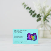 Golfkaart voor Visitekaartjes voor Golfgolfers (Staand voorkant)