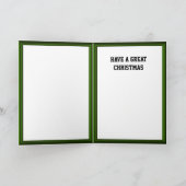 Golfkaarten, ik hou van golf feestdagen kaart (Binnen)