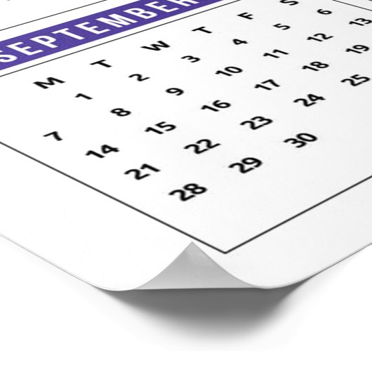 Golfkalender 2025 poster (Hoek)