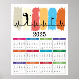 Golfkalender 2025 poster