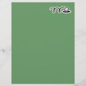 Golfkantoorbenodigdheden met cartoon golfbal (Voorkant)