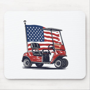 Golfkar Amerikaanse vlag 4 juli Sport Patrioti Muismat