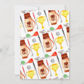 Golfkar Ball Bag Balloon Kinder Golfer Verjaardag Kaart (Achterkant)