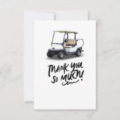 Golfkar bedankkaart voor golfer (Voorkant)