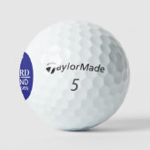 Golfkar - Beste Golfer Vader Naam Blauwe Markering Golfballen (Logo)