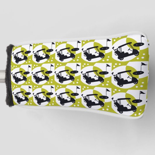 Golfkar, clubs, & greens golfheadcover (Voorkant)