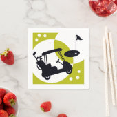 Golfkar, clubs, & greens servet (Insitu)