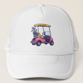 Golfkar Clubs Monogram Naam Trucker Hoed Pet