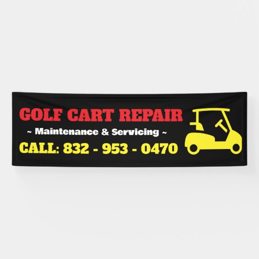 Golfkar Custom Repair Banner (Horizontaal)