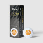 Golfkar - "DE BESTE" Oranje Merk  Golfballen (Verpakking)